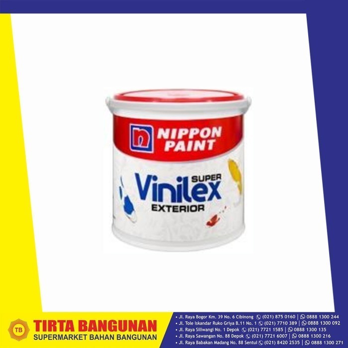 Vinilex Exterior Cat Tembok 5 Kg 300 White