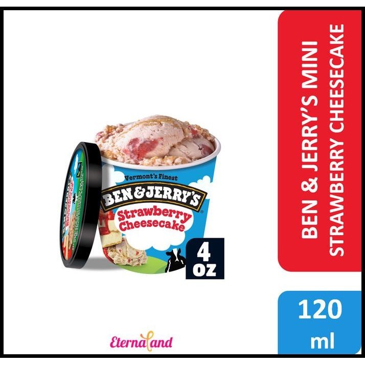 

Ben & Jerry Strawberry Cheesecake Ice Cream Mini 4Fl Oz - Impor Usa