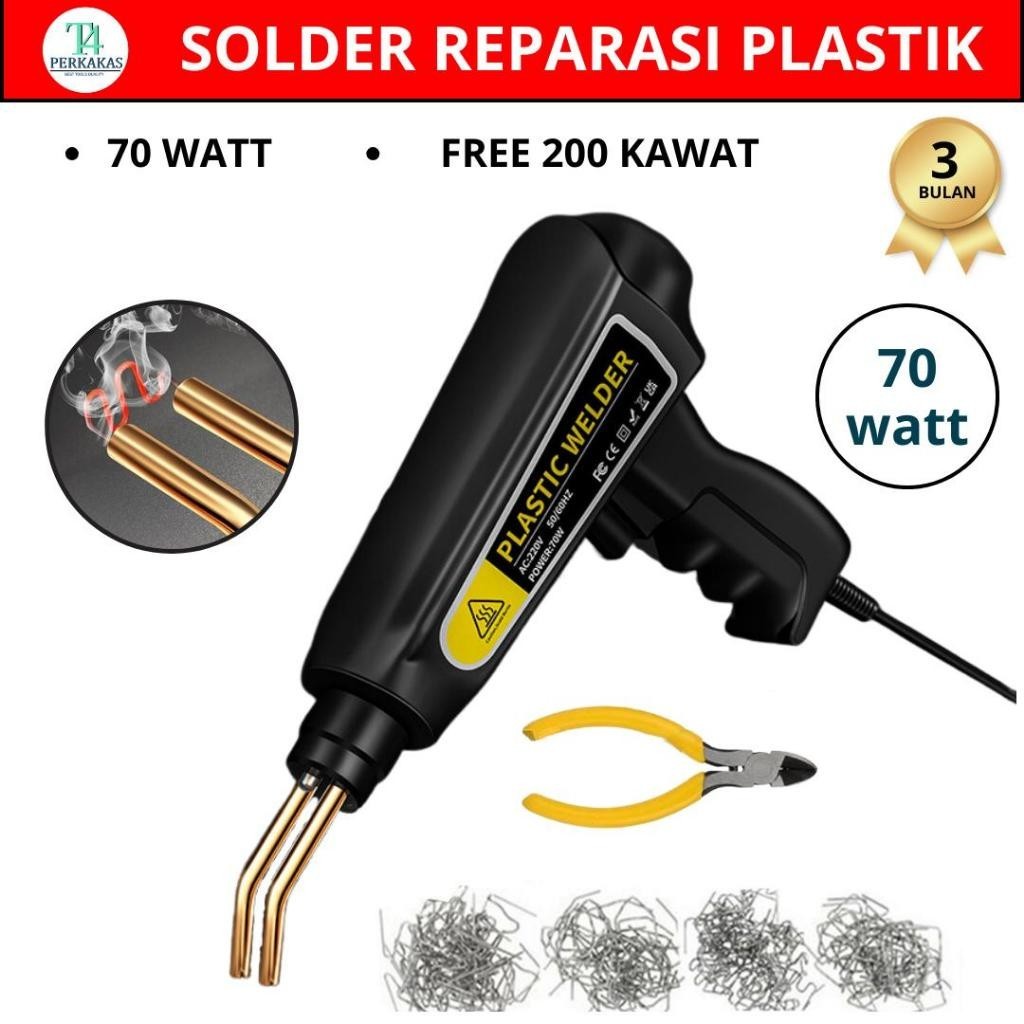 Original Baru!! Las Plastik Solder Las Hot Stapler 70 Watt Mesin Las Plastik Bumper Sambung Plastik