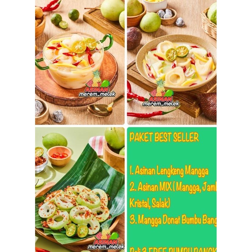 

Paket ( Gratis 1 Bumbu Rujak Bangkok)