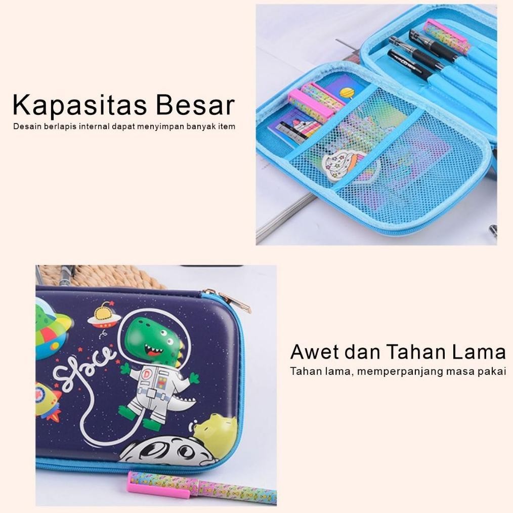 

SPECIAL BG - COD Tempat Kotak Pensil Anak-Anak perempuan laki laki Gambar 3D Waterproof Tempat Penyimpanan Alat Tulis MK912 gha-65