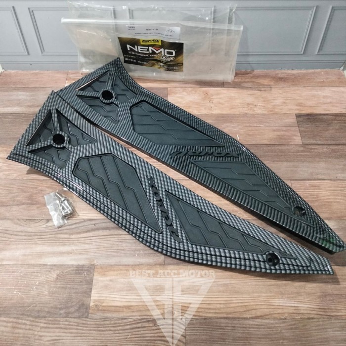 Bordes Karpet Pijakan Kaki Aerox 155 Old 2017 2018 2019 2020 Carbon