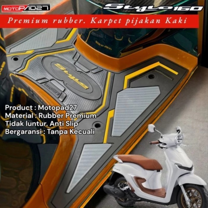 Karpet Motor Stylo 160 Alas Kaki Stylo 160 Rubber