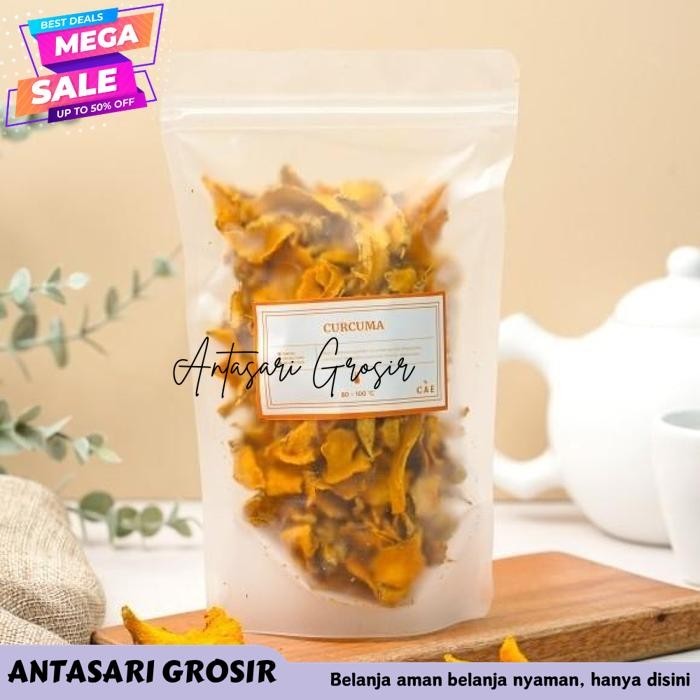 

DRIED CURCUMA TEMULAWAK KERING HERBAL TEH TEA ALAMI NATURAL 250GR-1KG PRODUK PILIHAN!!