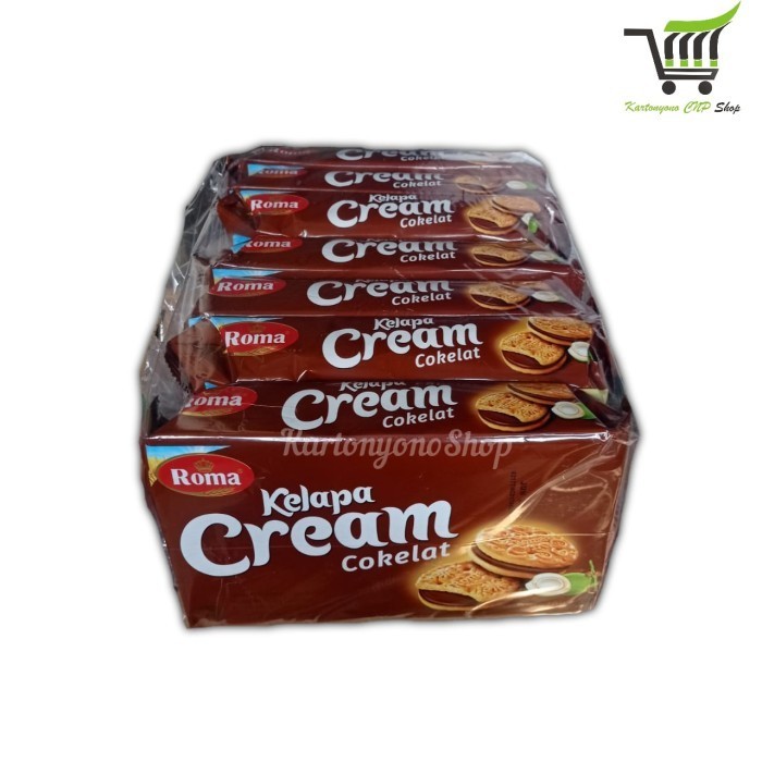 

PROMO Snack Roma Kelapa Cream Cokelat Per Pak isi 7 Bungkus