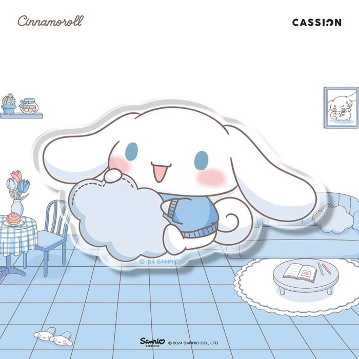 PRODUK TERBATAS Cassion Popup Stand Acrylic Cinnamoroll Edition Its Good To Be Home