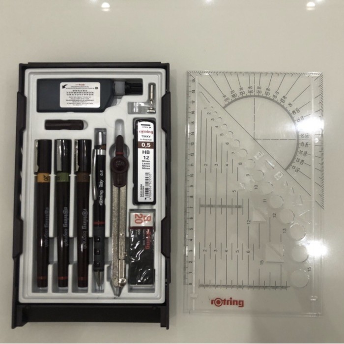 

Rotring college set Isograph 0.2/ 0,3/ 0,5