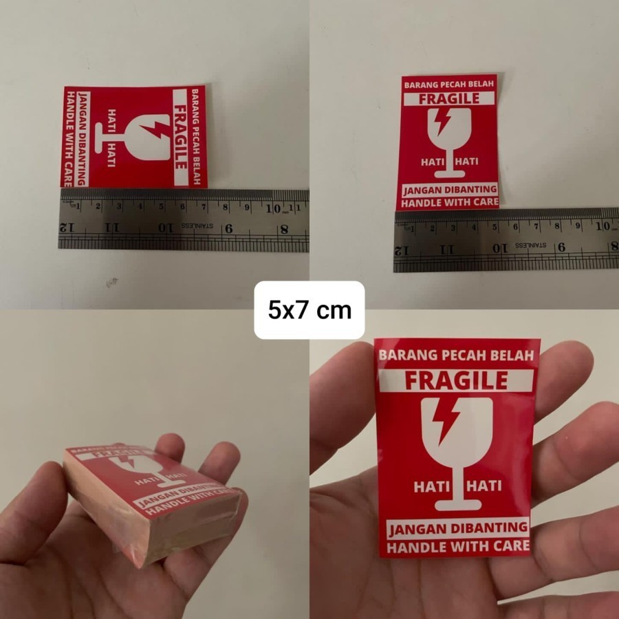 

Stiker Fragile - 5x7 cm