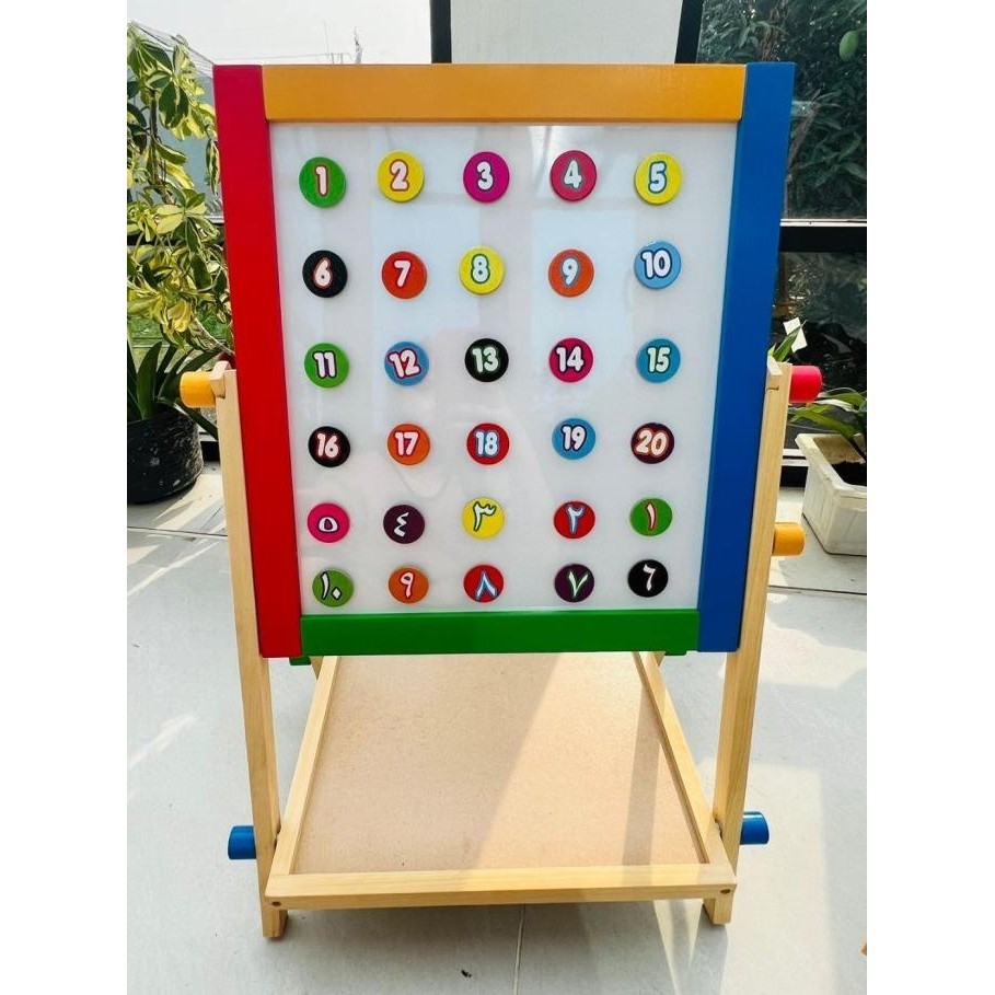 

Mainan 2in1 Magnetic Board Black dan Whiteboard papan tulis anak mainan terbaru