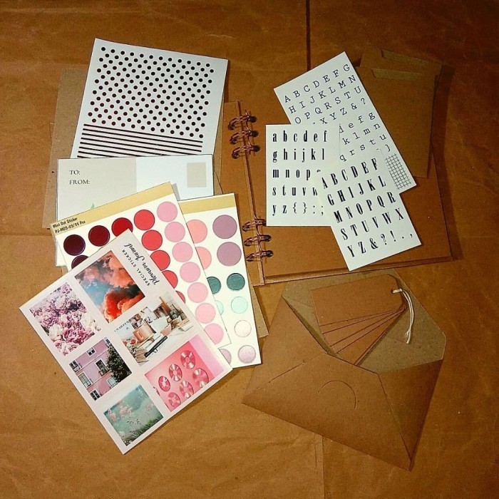 

Ready Paket Scrapbook Album Kosongan Satu Set Cuma 50K Murah Giftbox, Kado