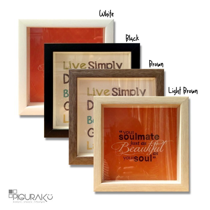 

Ready Pigura Bingkai Foto - Frame3D - Scrapbook(20X20Cm) - Pakai Acrylic