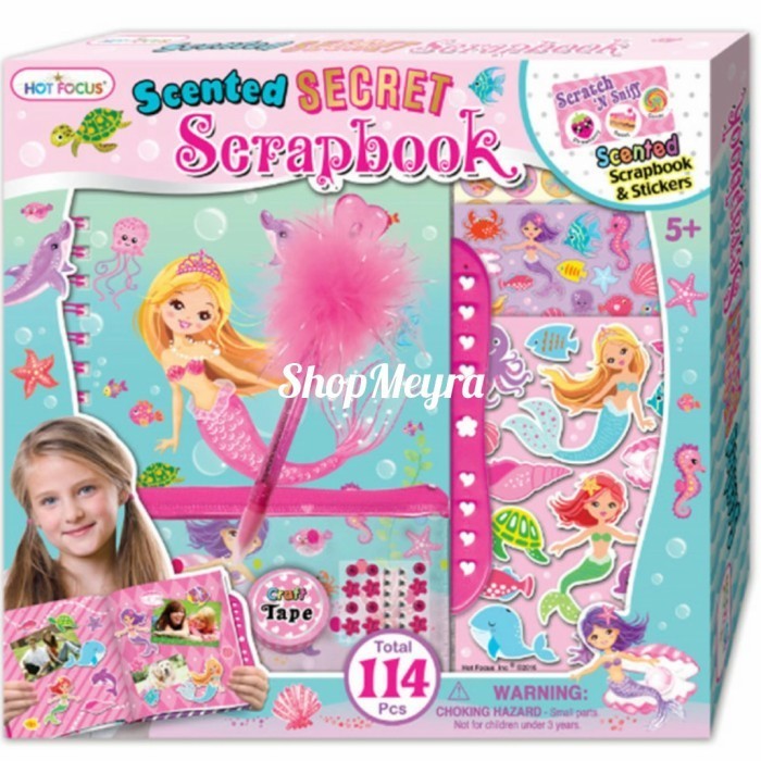 

Ready Hot Focus Scented Secret Scrapbook Journal Diary Mermaid