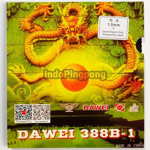 Dawei 388 B-1 1.5 - Short Pips Bintik Serang Pendek 388B