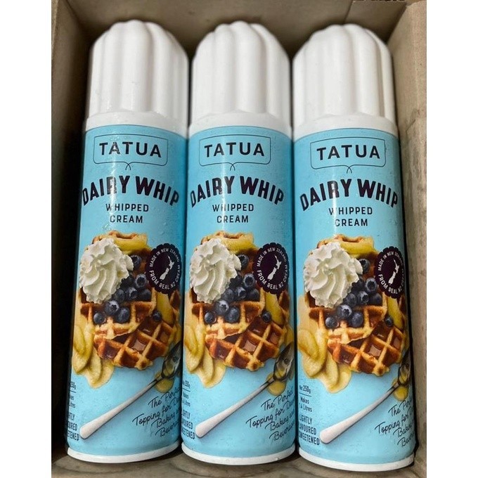 

(BISA COD) Tatua Dairy Whip Aerosol Whipped Cream 250gr