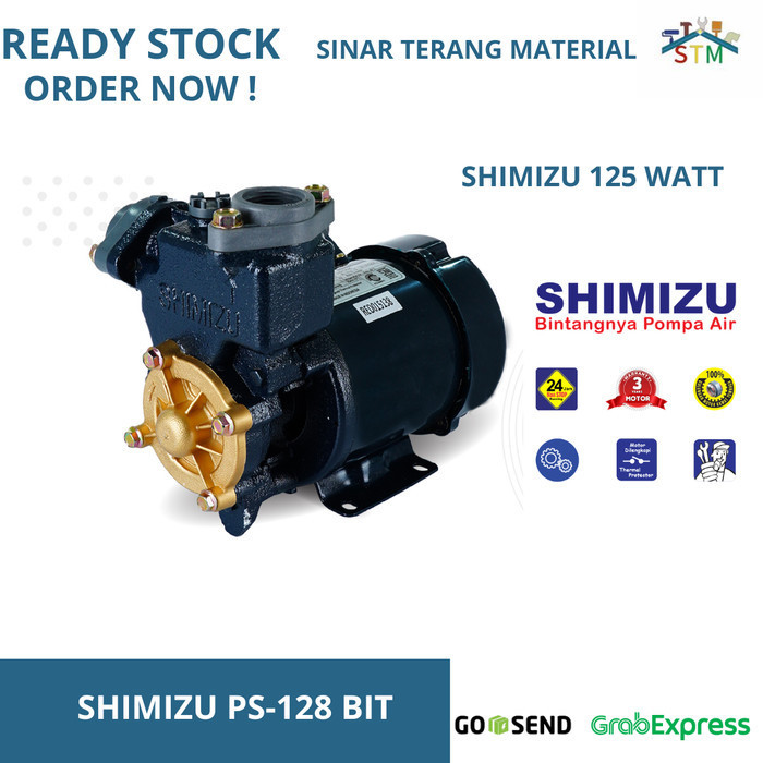 Produk Pompa Air Shimizu PS 128 BIT 125 WATT / Pompa Air / Shimizu