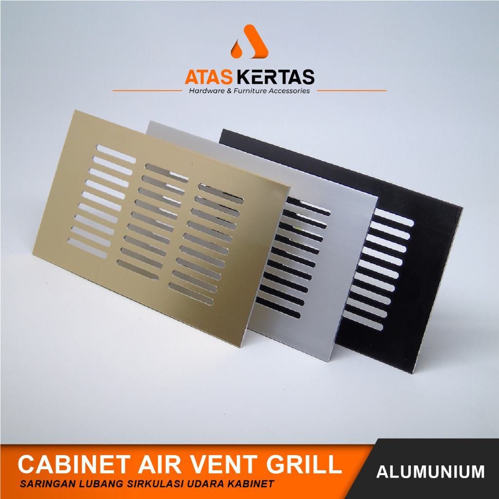 LUBANG HAWA ALUMINIUM SARINGAN VENTILASI LEMARI KABINET KITCHEN SET