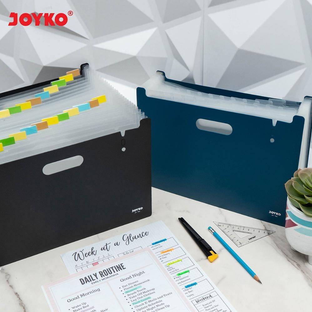 

Oy58 Joyko Expanding File A4 25 POCKETS Organizer / Map Harmonika Joyko File Folder Rack EF-7A4 Viral