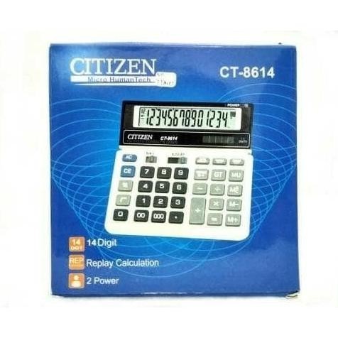 

GTU-712 Kalkulator Dagang 14 Digit Citizen CT-8614 Hemat