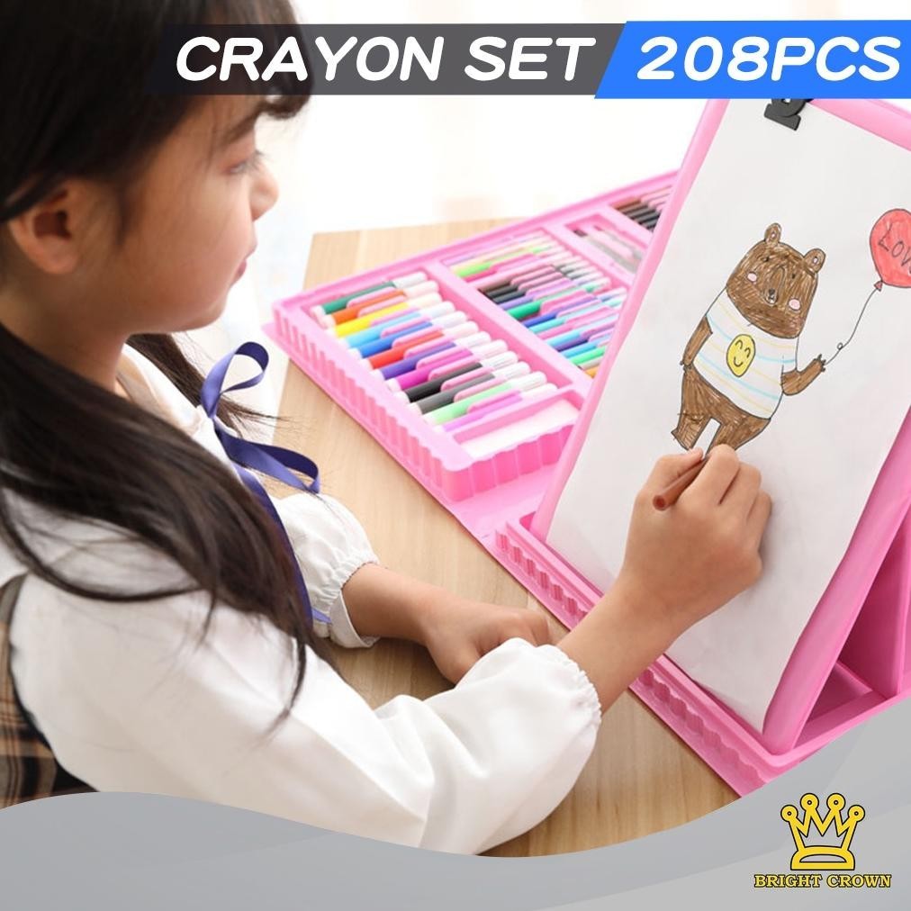 

Promo Meriah BrightCrown Pensil Warna Crayon Set Isi 208pcs & 150pcs / Crayon set Warna Cocok Menggambar Mewarnai Original