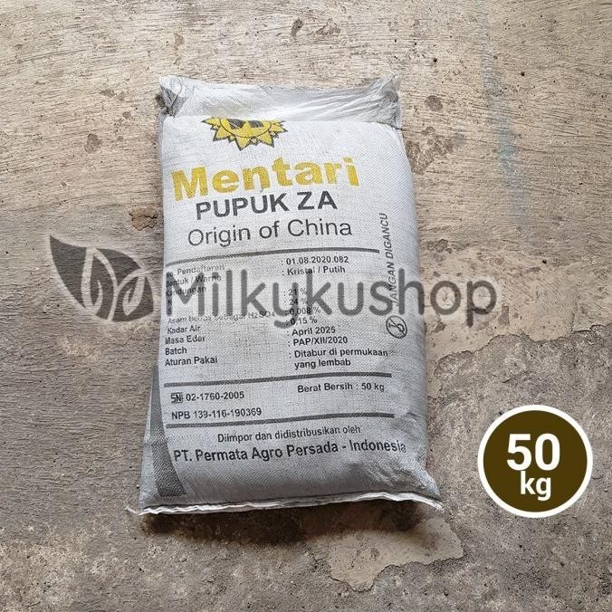 PUPUK MENTARI ZA 50 KG KEMASAN PABRIK VIA CARGO