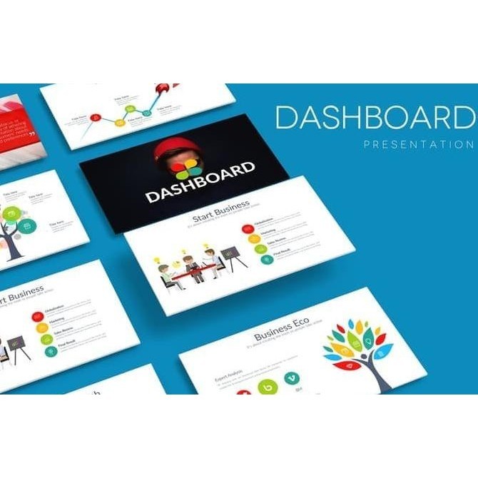 Ready Presentasi Dashboard Powerpoint Template Ppt Pptx