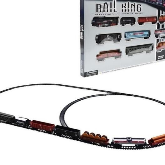 Mainan Niatur Kereta Api Rail King Jumbo Berwesel 112 Cm 19033-8
