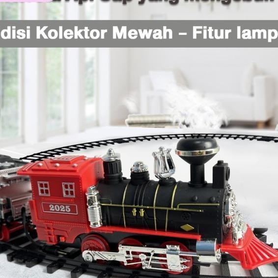 Tatajoy Spray Kereta Api Mainan Rel Panjang Kereta Api Thomas Train Set Mainan Anak Laki Laki