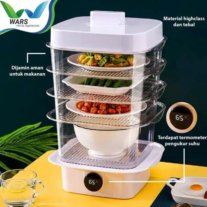 Tudung Saji WARS Susun Modern Dengan Termometer
