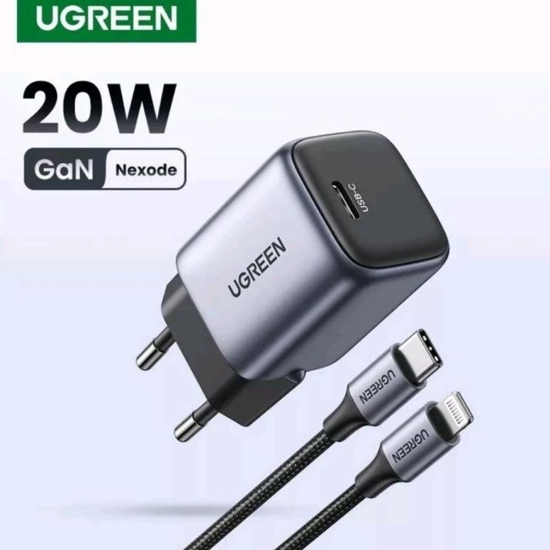 (PROMO) Charger Ugreen for iPhone 14 13 12 11 Pro 8 X XR Max - Ugreen Charger iPhone Fast Charging O