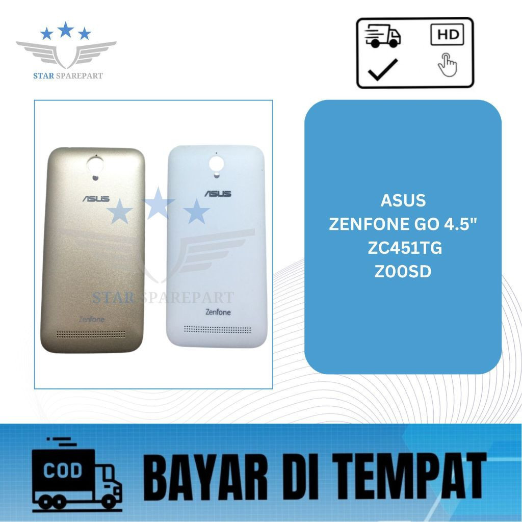 BACK COVER ASUS ZENFONE GO 4.5" / ZC451TG / Z00SD BACK DOOR BACKCOVER BACKDOOR