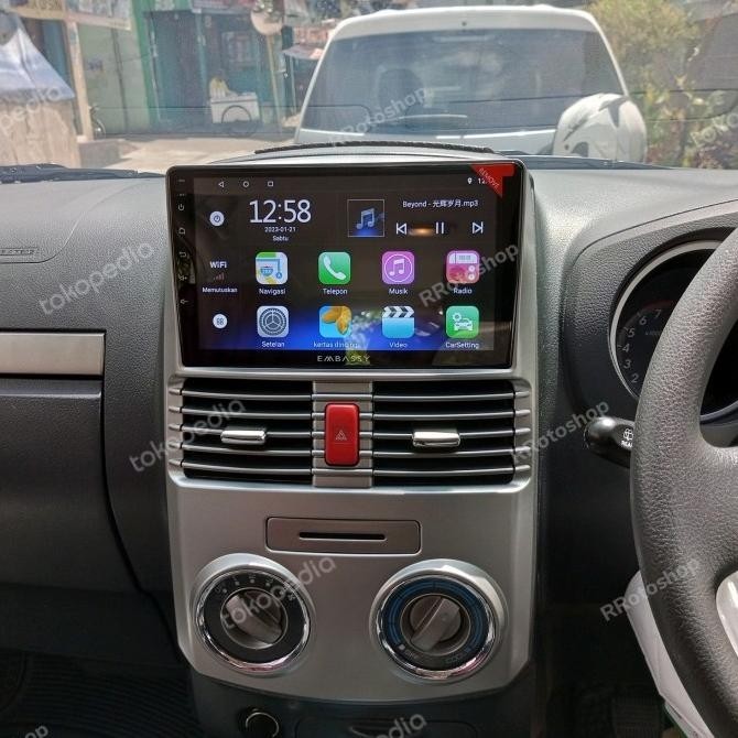 HEAD UNIT TAPE ANDROID MOBIL RUSH TERIOS 9 INC DOUBLE DIN HEADUNIT DISKON