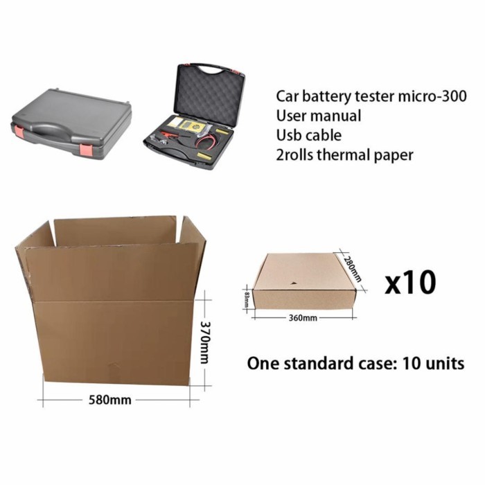 Battery Tester Lancol Micro 300 Digital Baterai Load Tester With Print