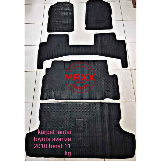 Karpet Karet-Karpet Mobil Toyota Avanza 2010 Dtbb Full Set Promo