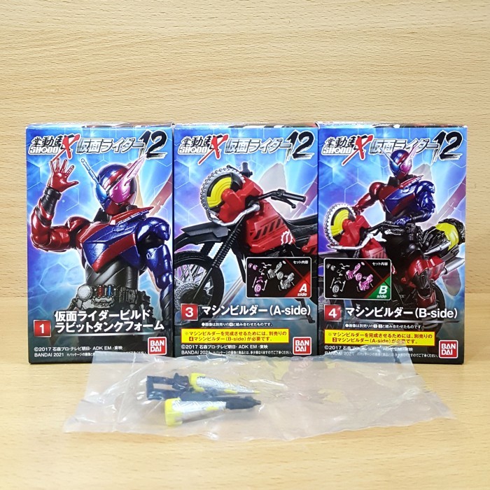 SHODO-X Kamen Rider 12 - Build Rabbit Tank & Machine Builder + Parts
