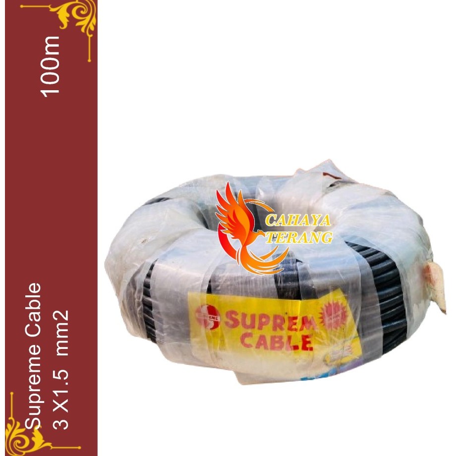NYYHY 3x1.5 mm Supreme Kabel Serabut 3 x 1.5 mm2 Kabel Supreme 100 m Cable