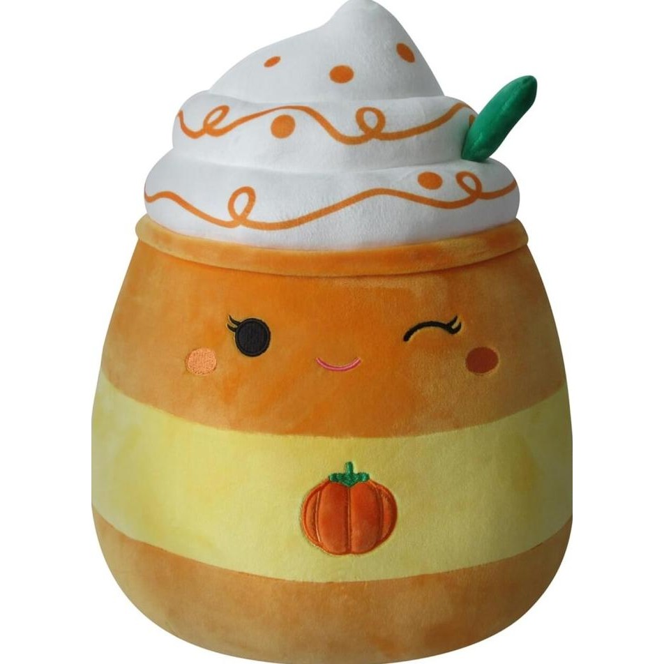 

Squishmallows 14 Inch Delindy Orange Pumpkin Spice Latte Large Soft _ - original