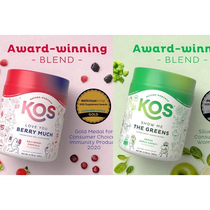 

KOS Reds Superfood Powder Organic Super Greens Veggie Blend Goji Berry _ - original