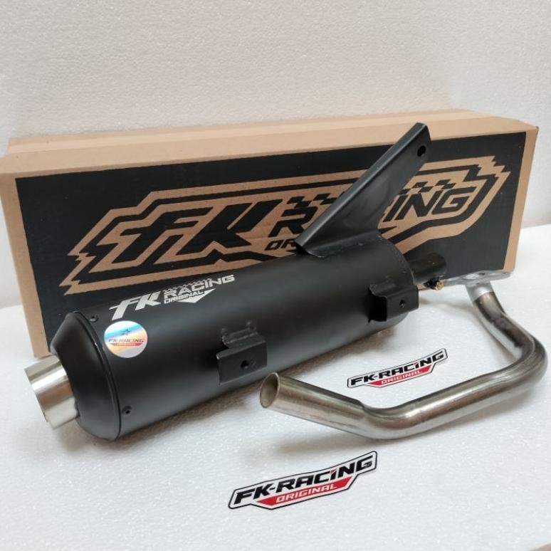 ad-532 Knalpot Standar Racing Copy CMS Vario 150 LED Vario 125 LED - FK Racing Suara Bass Adem Viral
