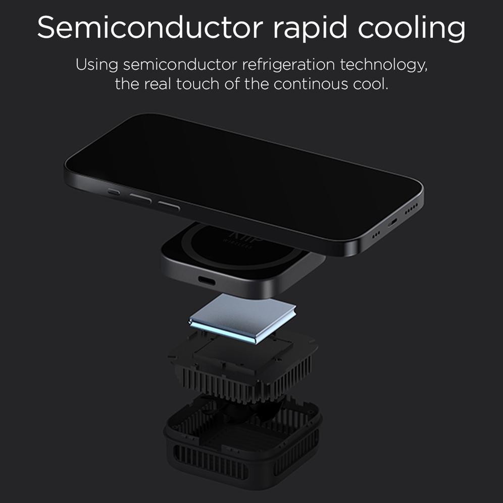 fx-4 KiiP Wireless FW5 Charging Magnetic Cooler Pendingin HP Gaming Fan Radiator Cooling Original