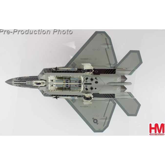 Diecast Pesawat Hobby Master F-22 Raptor "Symbiote" 04-4070, Nellis Afb, March 2022