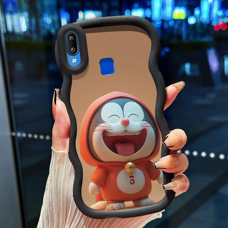 Casing Hp Untuk VIVO Y91 Y91i Y93 Y95 Y91C Y1s Y90 Case Casing HP motif Doraemon Kesing genggam Sili