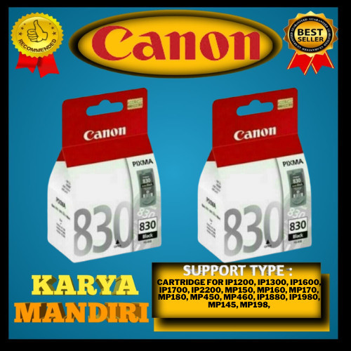 Wade Catridge Tinta Canon 830 & 831 Ip1880, Ip1980, Mp145, Mp228, Mp476,
