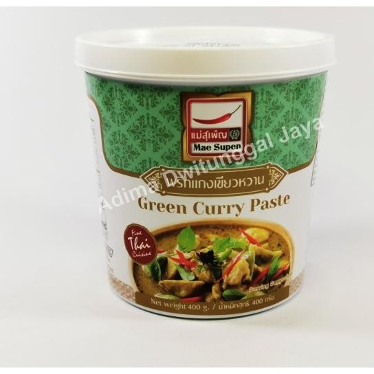 

Green Curry Paste (Tube) Mae Su 400 Gr / Bumbu Kari Instan / Bumbu