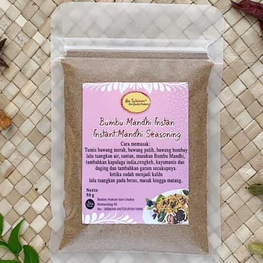 

Bumbu Nasi Mandhi Instan / Instant Mandhi Seasoning Abu Sulaiman 250 G