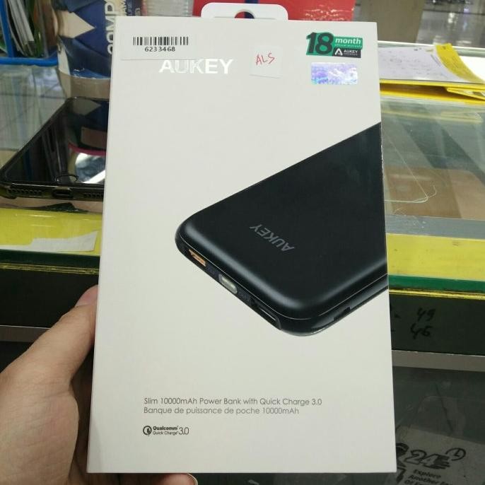 power bank AUKEY SLIM 10000MAH qucj charge 3.01