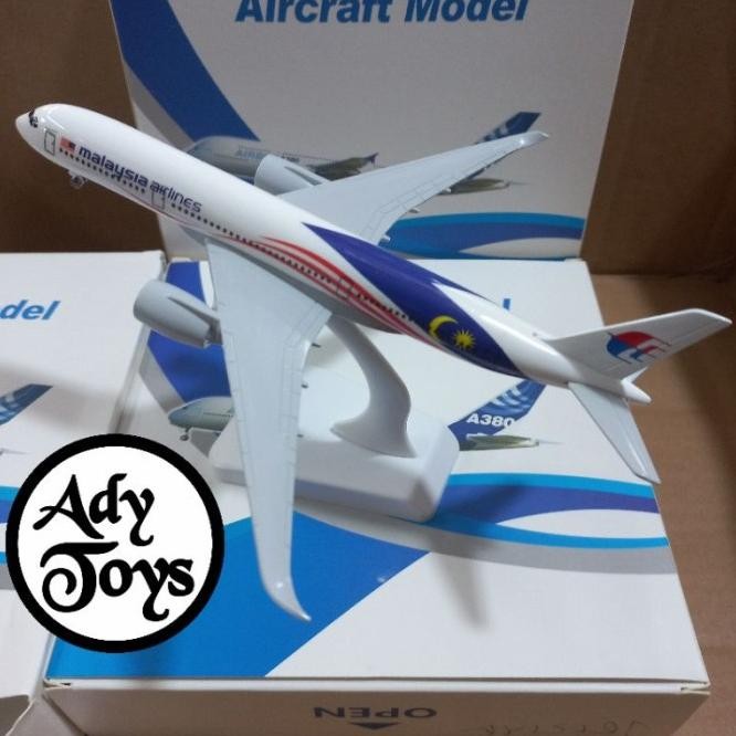 Malaysia Airlines Pesawat Diecast Metal Ukuran 18.5Cm Medium Besar