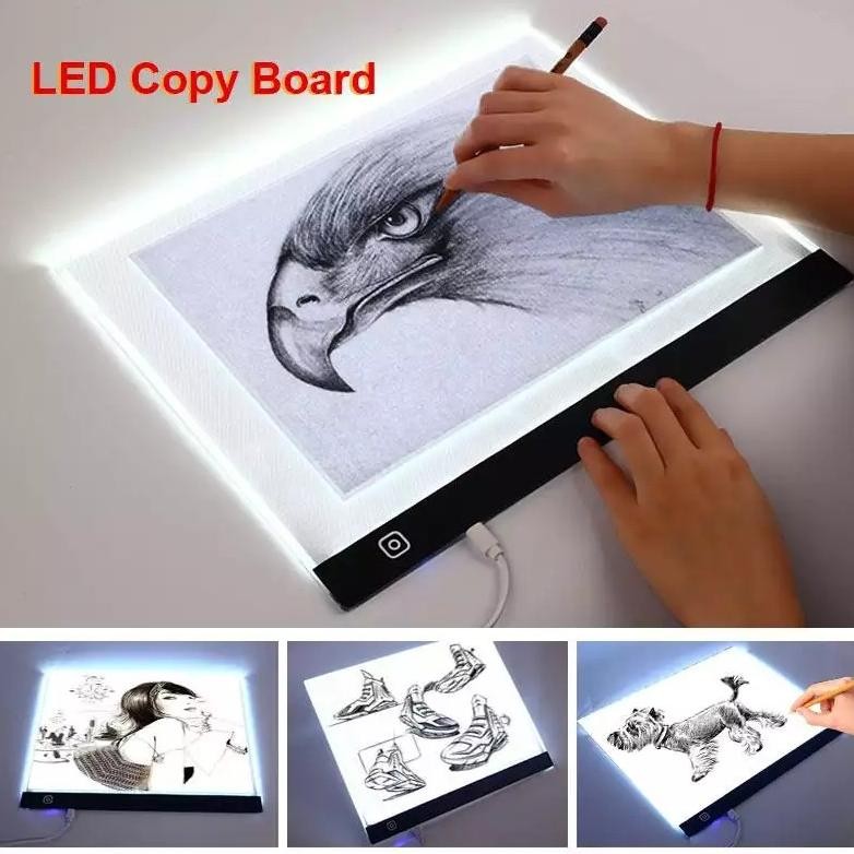 

NI06 A3/A4 LED Drawing Tracing Board Stensil Board Papan Jiplak Gambar LED Anak & Dewasa Copy Board Papan LED Light Pad Ultra Slim Murah