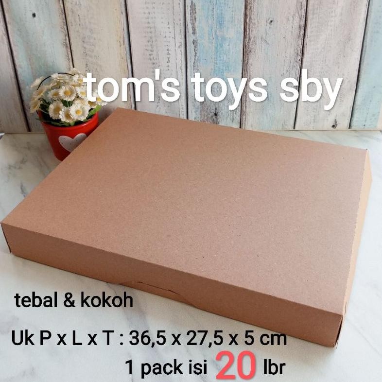 

dvc-78 Box Dus Kotak Kemasan Donat isi 12 Kraft paper 335 gsm full laminasi tahan minyak ( 1pack isi 20 box ) Murah