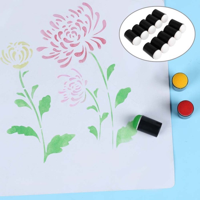 

Azalia Lilyes 10Pcs / Set Spons Alat Lukis Anak Diy