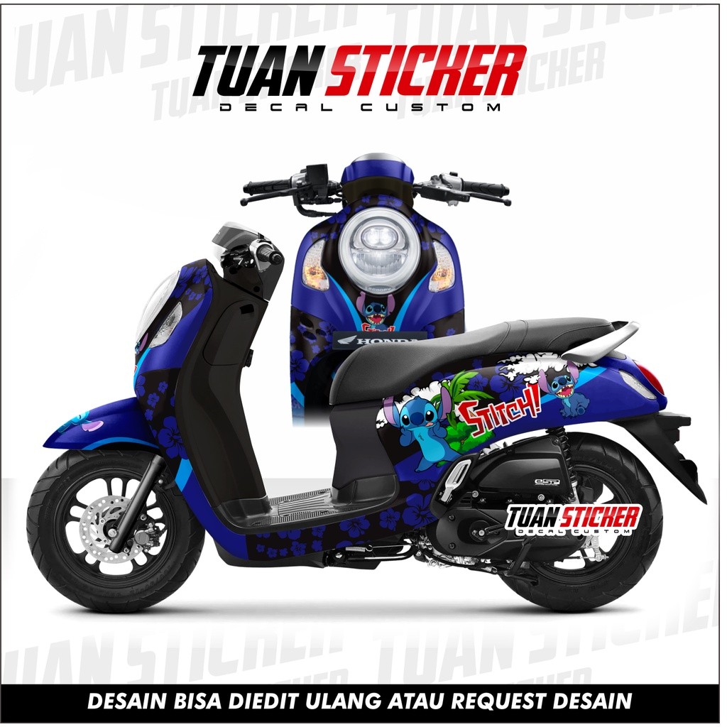 Sticker Striping Decal New Scoopy 2021 Sticker New scoopy 2021 Stiker Scoopy 2021 Motif stitch